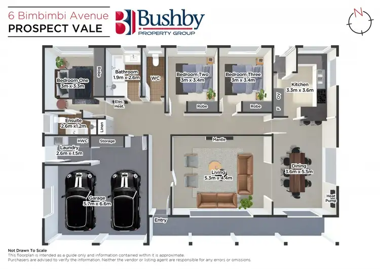 Floorplan of Homely house listing, 6 Bimbimbi Avenue, Prospect Vale TAS 7250
