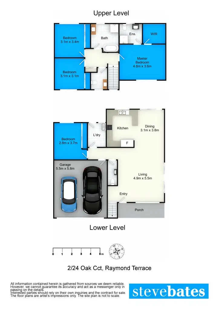 Floorplan of Homely townhouse listing, 2/24 Oak Circuit, Raymond Terrace NSW 2324