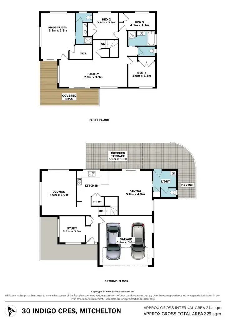 Floorplan of Homely house listing, 30 Indigo Crescent, Mitchelton QLD 4053