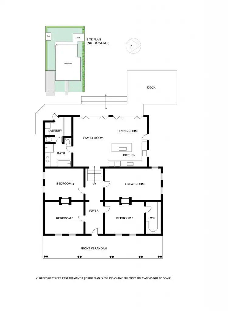 Floorplan of Homely house listing, 41 Bedford Street, East Fremantle WA 6158