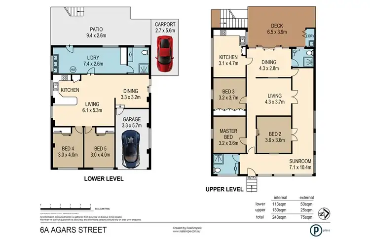 Floorplan of Homely house listing, 6A Agars Street, Paddington QLD 4064