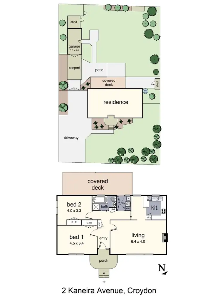 Floorplan of Homely house listing, 2 Kaneira Avenue, Croydon VIC 3136