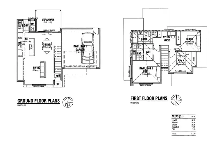 Floorplan of Homely house listing, Res 1 & 2/43 Albion Terrace, Campbelltown SA 5074