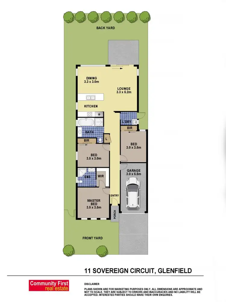 Floorplan of Homely house listing, 11 Sovereign Circuit, Glenfield NSW 2167