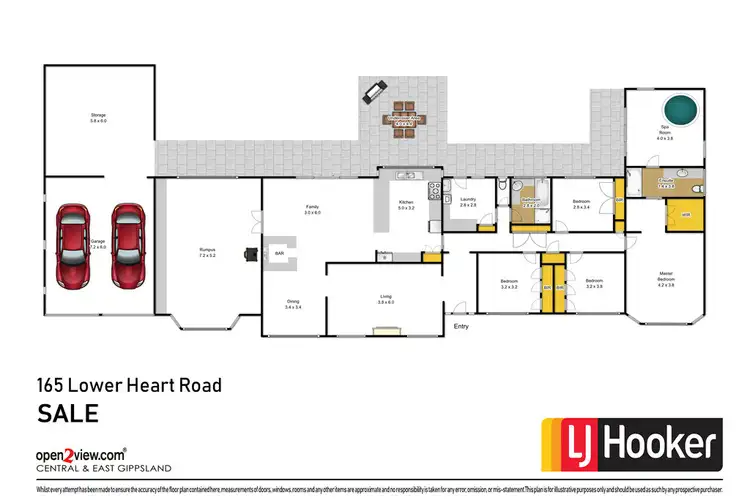 Floorplan of Homely rural property listing, 165 Lower Heart Road, Sale VIC 3850