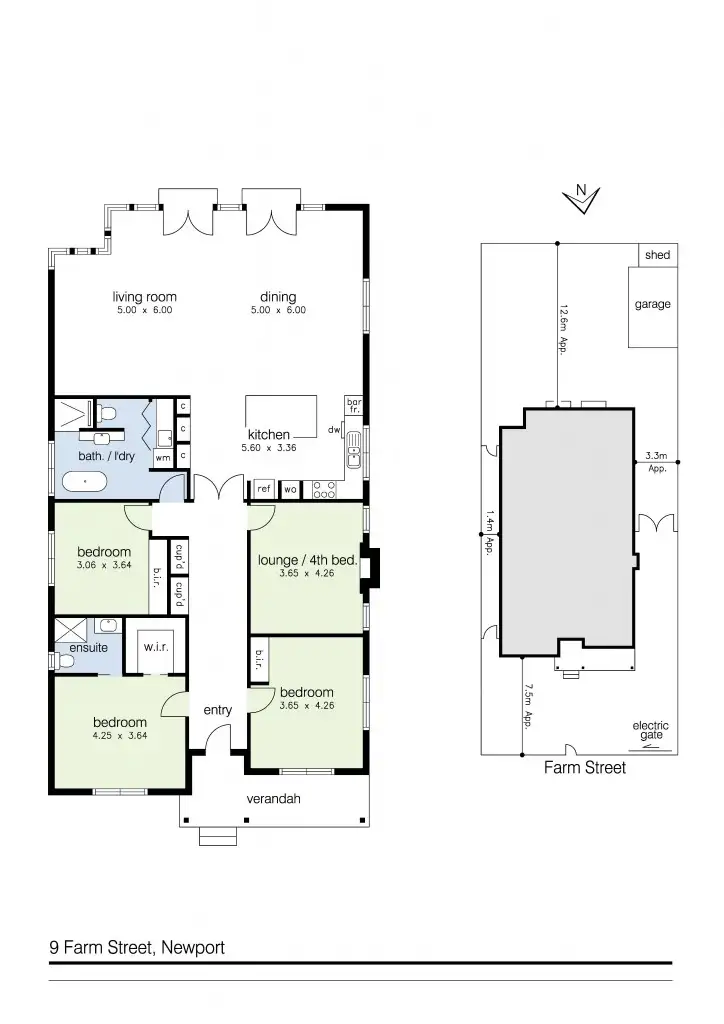 Floorplan of Homely house listing, 9 Farm Street, Newport VIC 3015