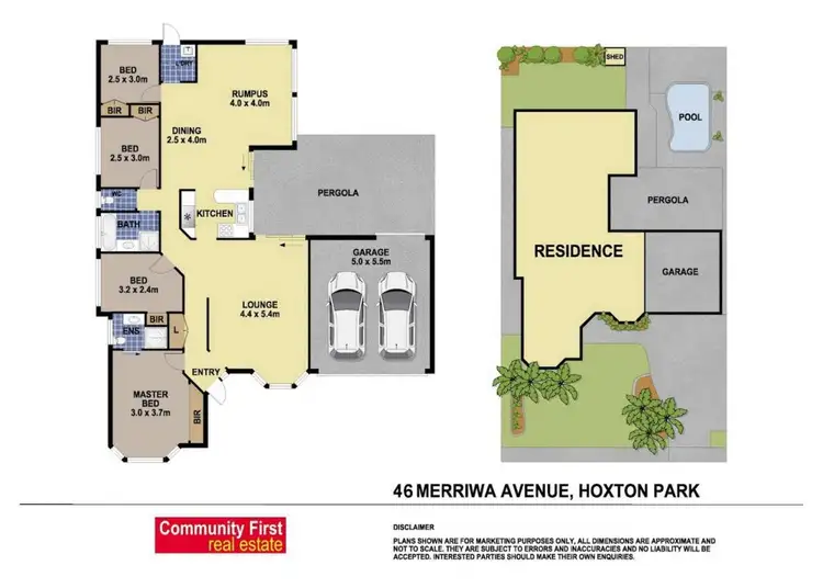 Floorplan of Homely house listing, 46 Merriwa Avenue, Hoxton Park NSW 2171