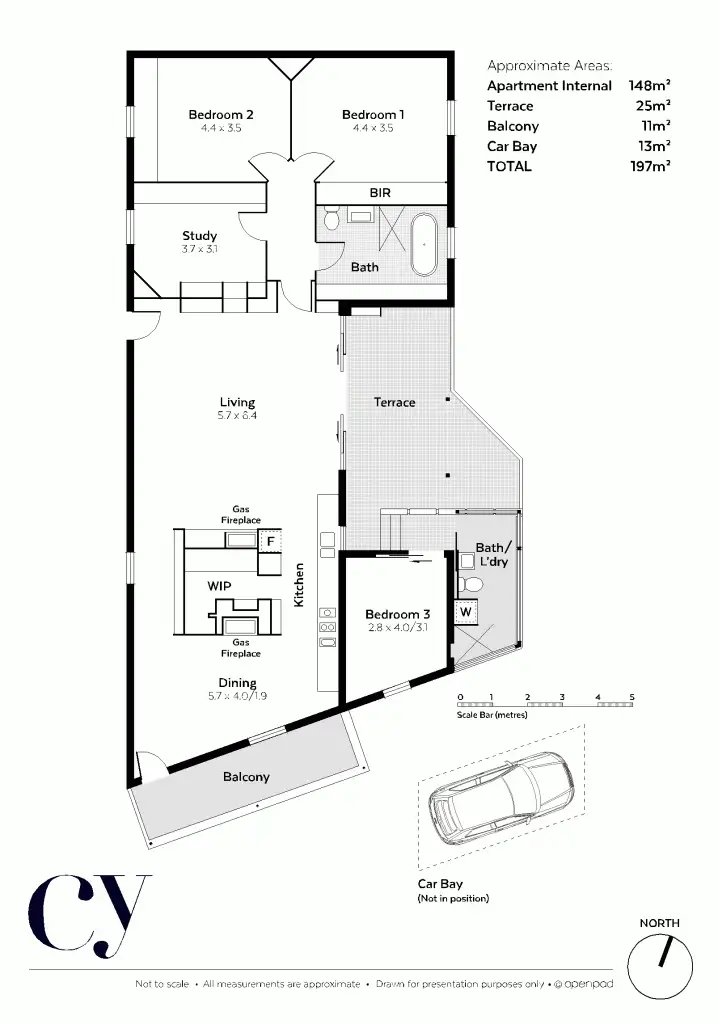 Floorplan of Homely apartment listing, 6/8 Collie Street, Fremantle WA 6160