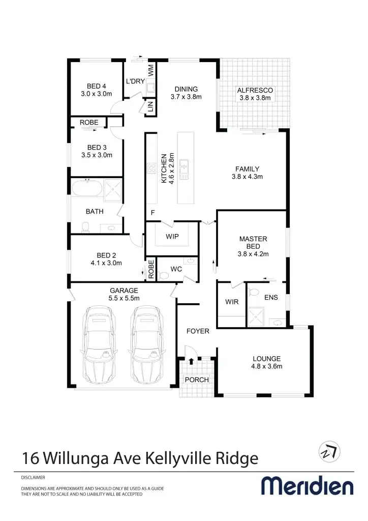 Floorplan of Homely house listing, 16 Willunga Ave, Kellyville Ridge NSW 2155