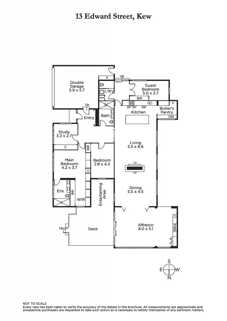 Floorplan of Homely house listing, 13 Edward Street, Kew VIC 3101