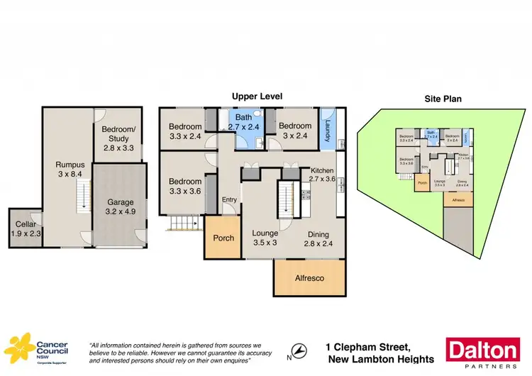 Floorplan of Homely house listing, 1 Clepham Street, New Lambton Heights NSW 2305