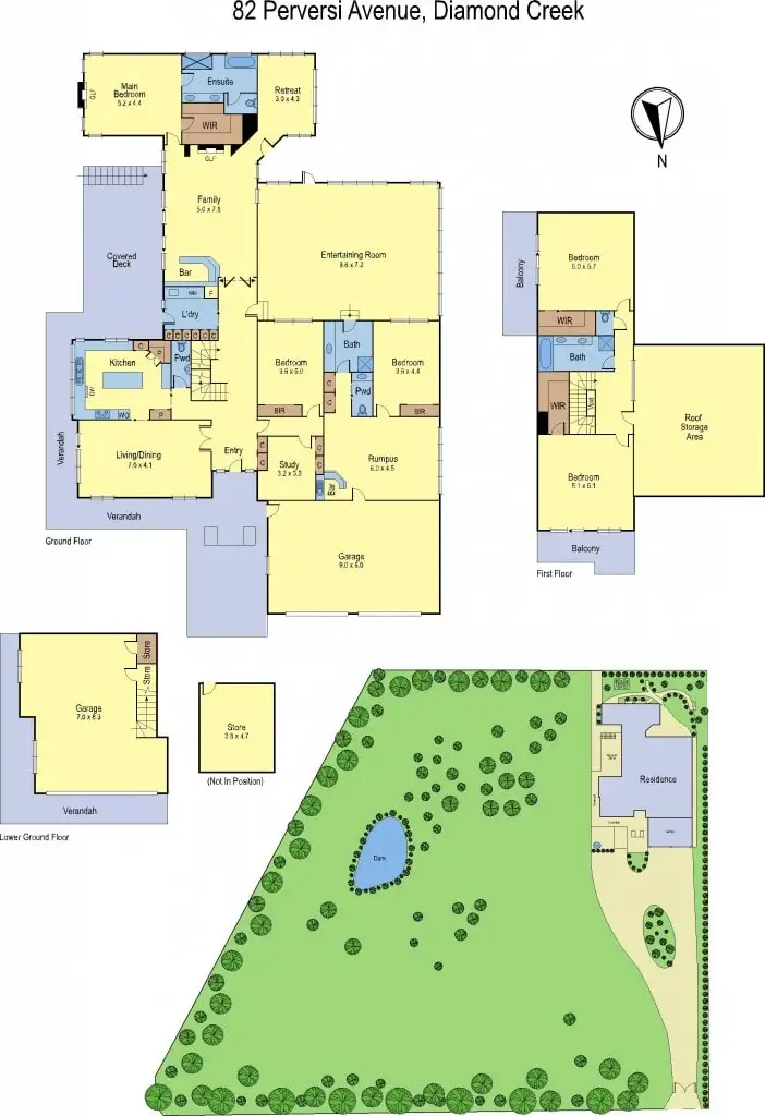 Floorplan of Homely house listing, 82 Perversi Avenue, Diamond Creek VIC 3089