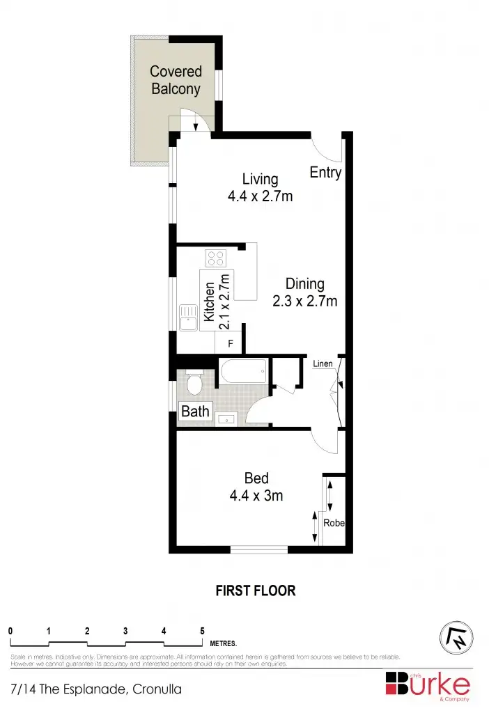 Floorplan of Homely unit listing, 7/14 The Esplanade, Cronulla NSW 2230