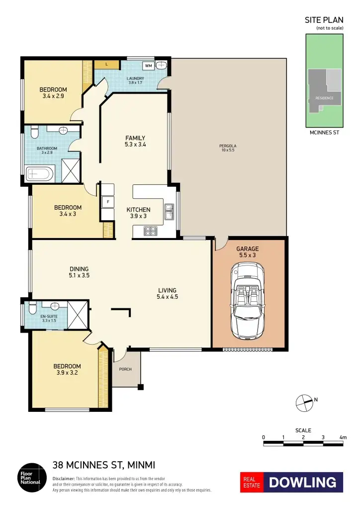 Floorplan of Homely house listing, 38 McInnes Street, Minmi NSW 2287
