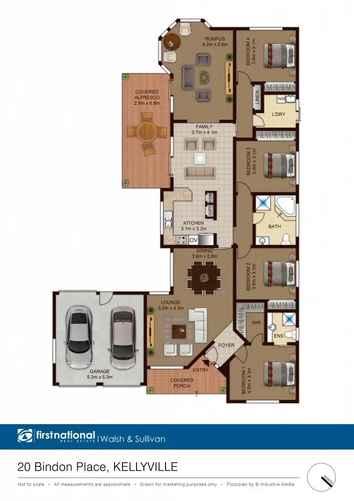 Floorplan of Homely house listing, 20 Bindon Place, Kellyville NSW 2155