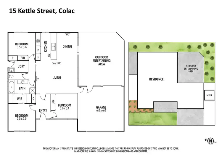 Floorplan of Homely house listing, 15 Kettle Street, Colac VIC 3250