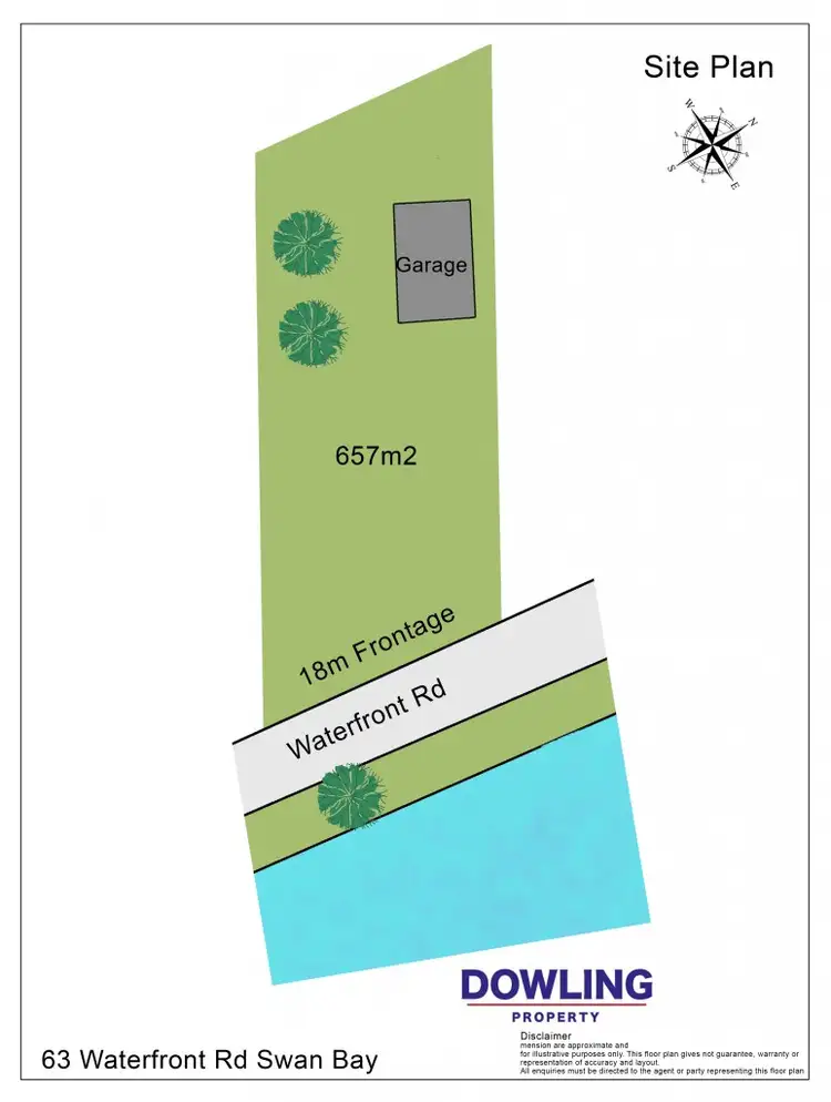 Floorplan of Homely land listing, 63 Waterfront Road, Swan Bay NSW 2324