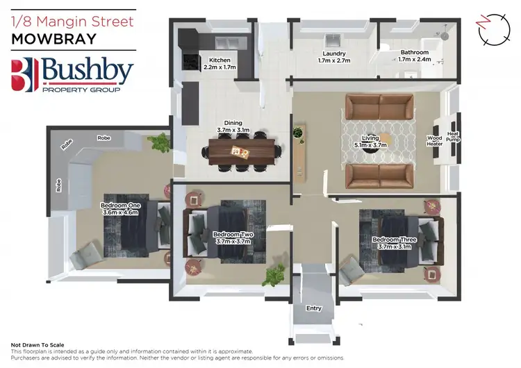 Floorplan of Homely house listing, 1/8 Mangin Street, Mowbray TAS 7248