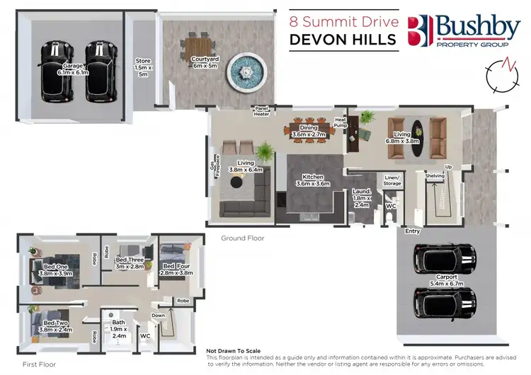 Floorplan of Homely house listing, 8 Summit Drive, Devon Hills TAS 7300