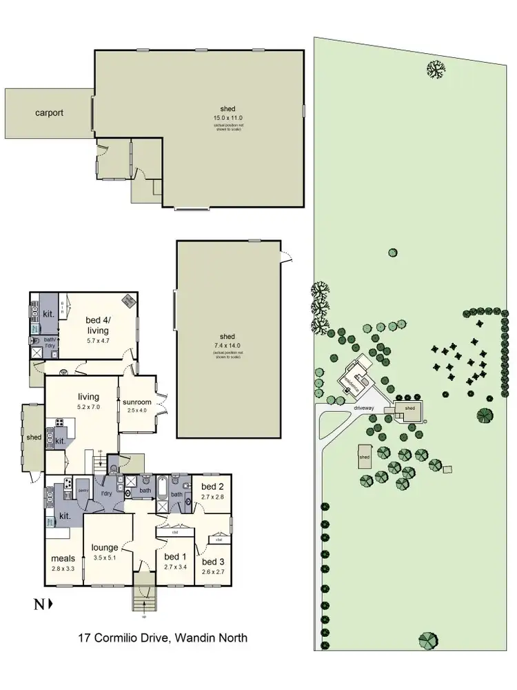 Floorplan of Homely house listing, 17 Cormilio Drive, Wandin North VIC 3139