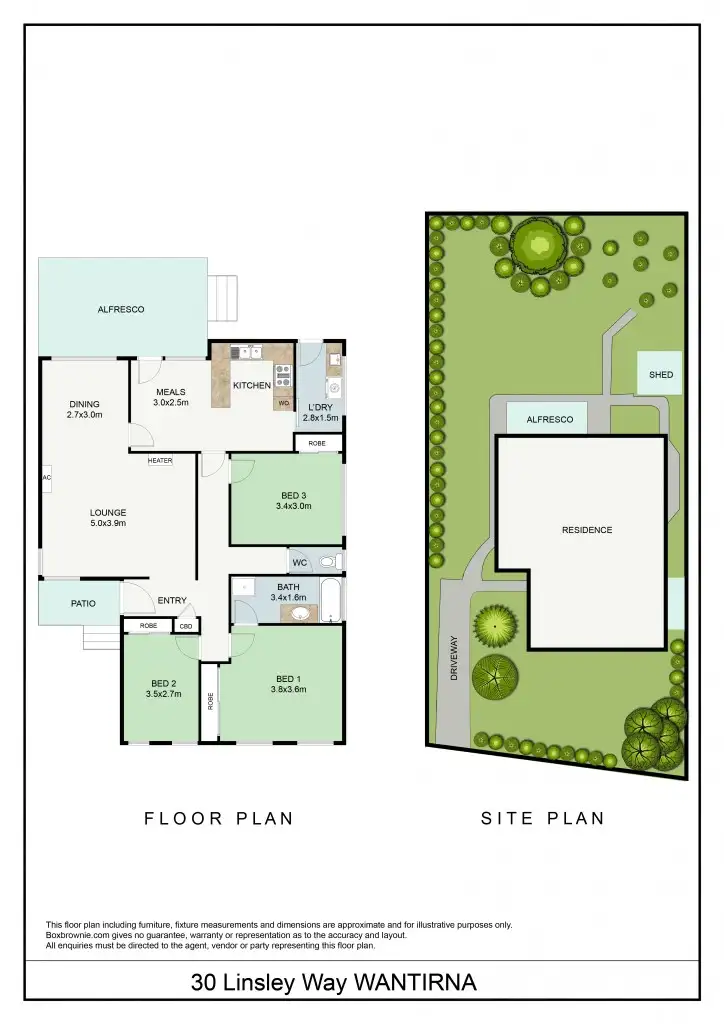 Floorplan of Homely house listing, 30 Linsley Way, Wantirna VIC 3152