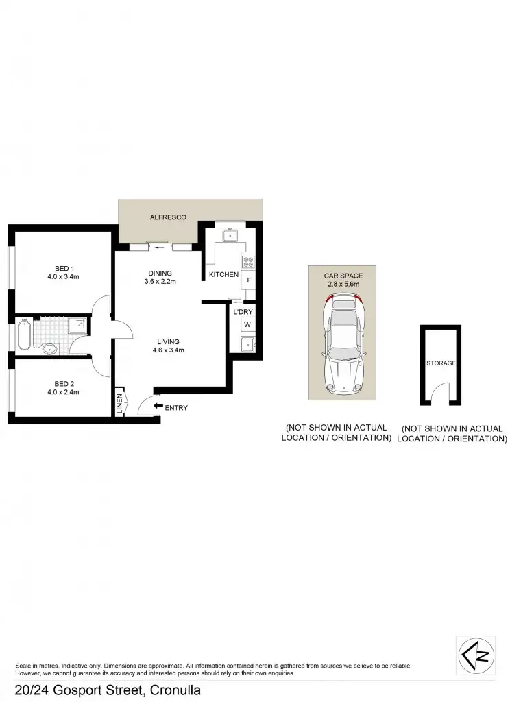Floorplan of Homely unit listing, 20/24-28 Gosport Street, Cronulla NSW 2230