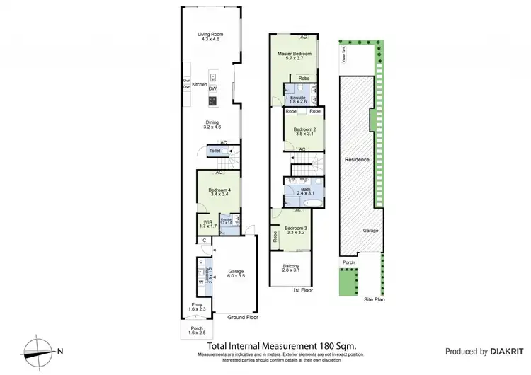 Floorplan of Homely house listing, 182A Roberts Street, Yarraville VIC 3013