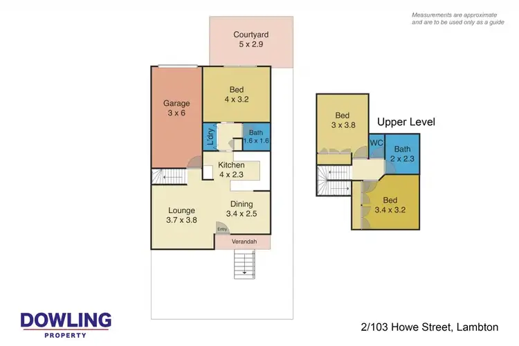 Floorplan of Homely house listing, 2/103 Howe Street, Lambton NSW 2299