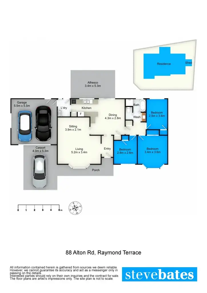 Floorplan of Homely house listing, 88 Alton Road, Raymond Terrace NSW 2324