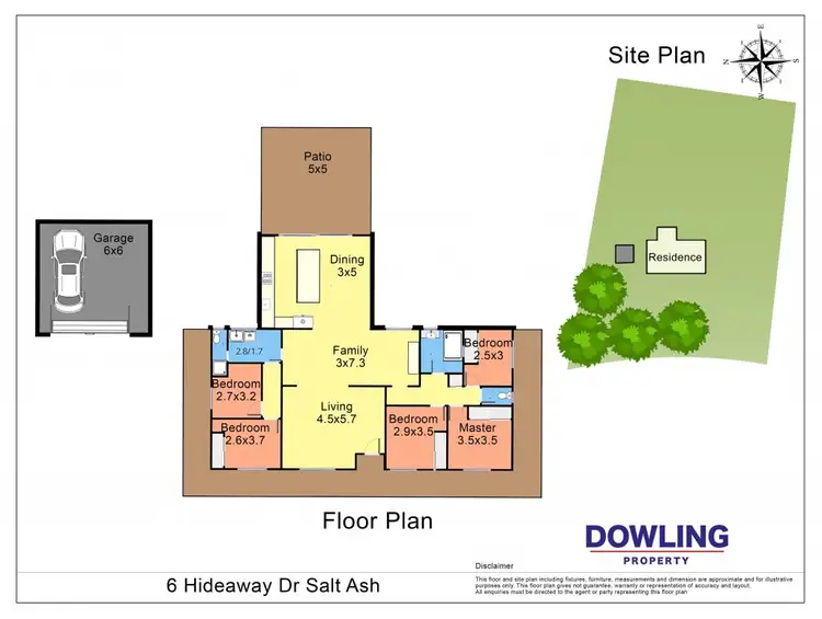 Floorplan of Homely house listing, 6 Hideaway Drive, Salt Ash NSW 2318