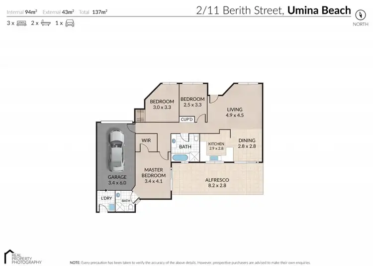 Floorplan of Homely villa listing, 2/11 Berith Street, Umina Beach NSW 2257