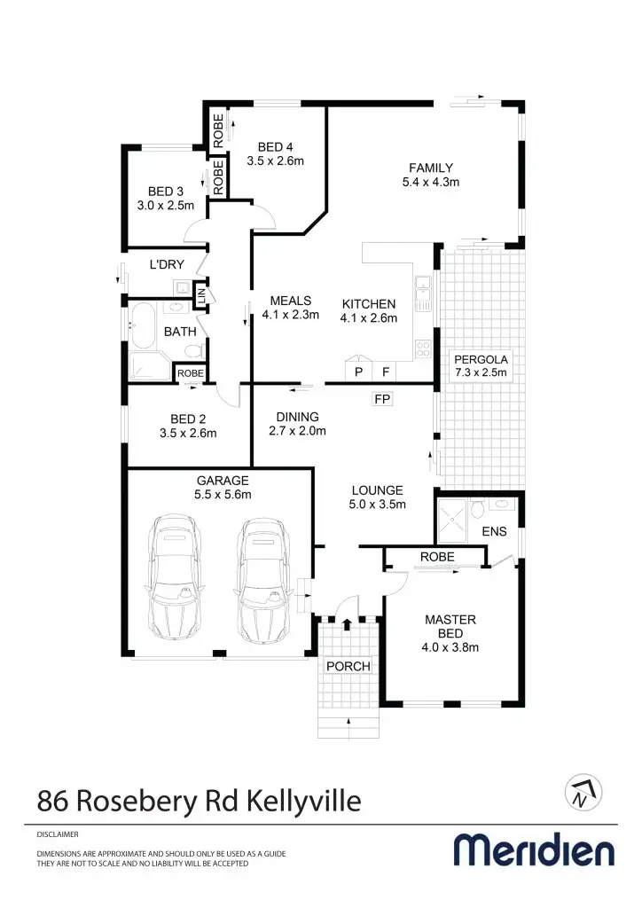 Floorplan of Homely house listing, 86 Rosebery Road, Kellyville NSW 2155