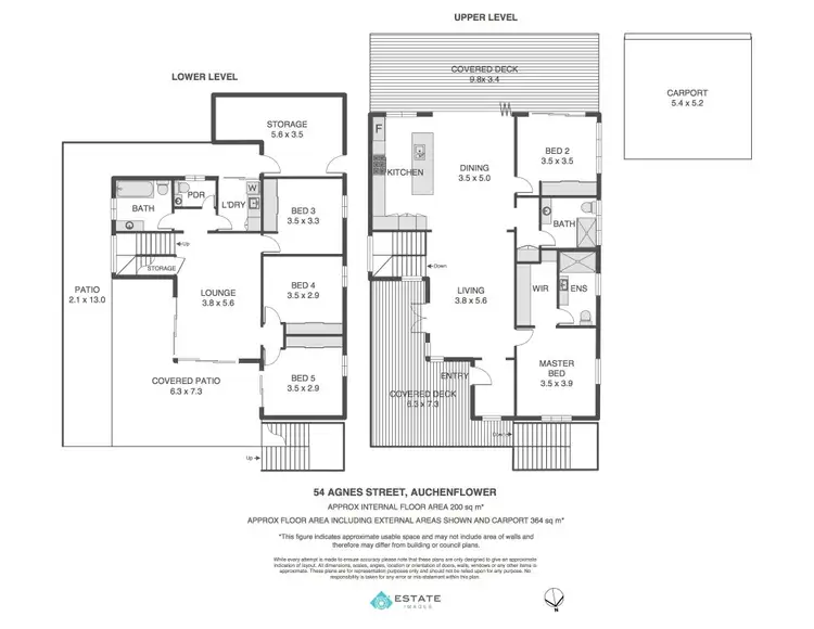 Floorplan of Homely house listing, 54 Agnes St, Auchenflower QLD 4066