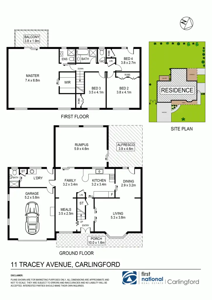 Floorplan of Homely house listing, 11 Tracey Avenue, Carlingford NSW 2118