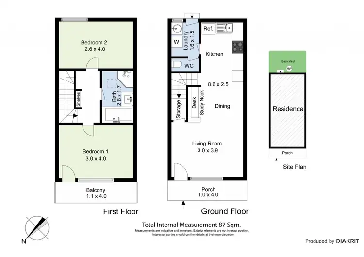 Floorplan of Homely townhouse listing, 4/199 Geelong Road, Kingsville VIC 3012