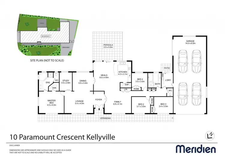 Floorplan of Homely house listing, 10 Paramount Crescent, Kellyville NSW 2155