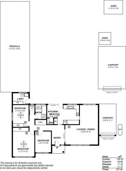 Floorplan of Homely house listing, 5 Flotta Street, Newton SA 5074