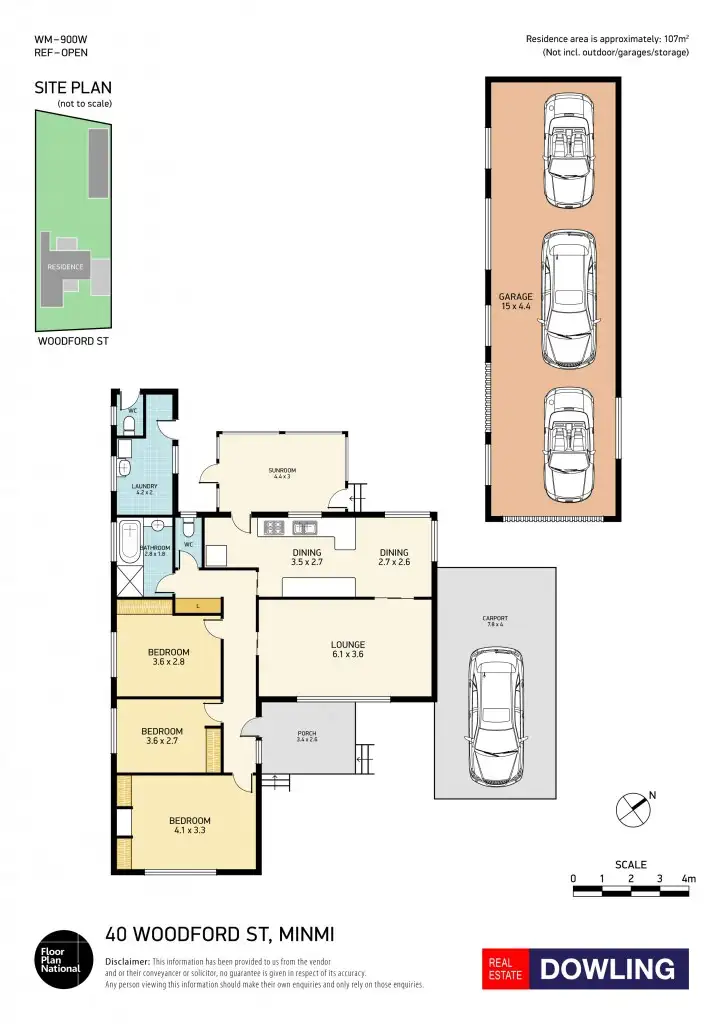 Floorplan of Homely house listing, 40 Woodford Street, Minmi NSW 2287