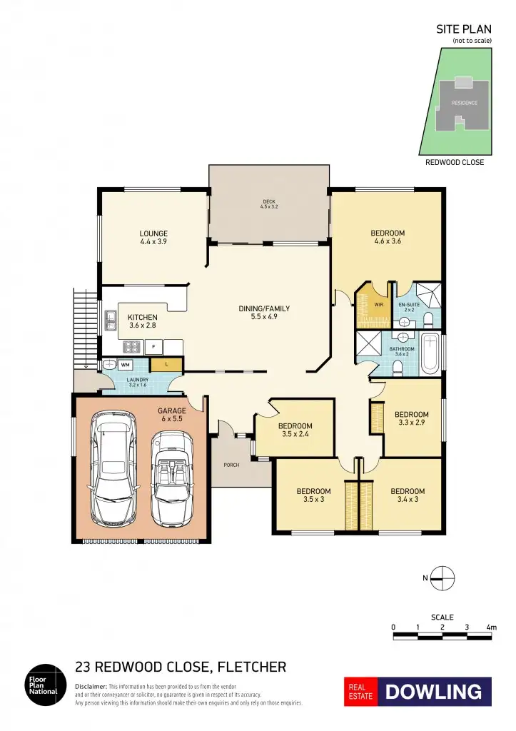 Floorplan of Homely house listing, 23 Redwood Close, Fletcher NSW 2287