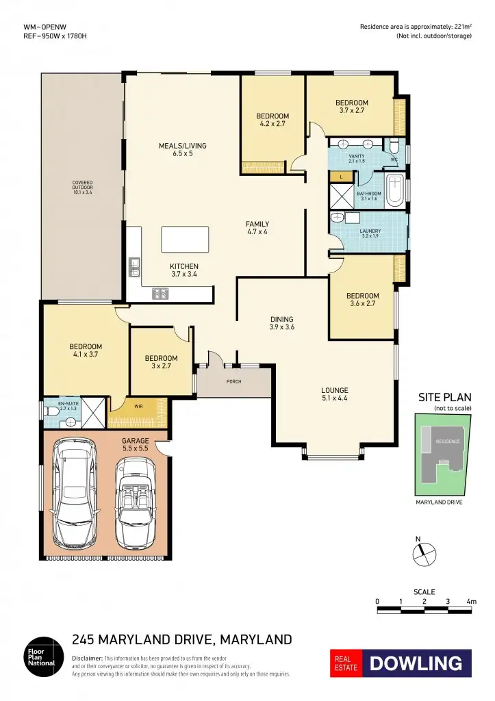 Floorplan of Homely house listing, 245 Maryland Drive, Maryland NSW 2287