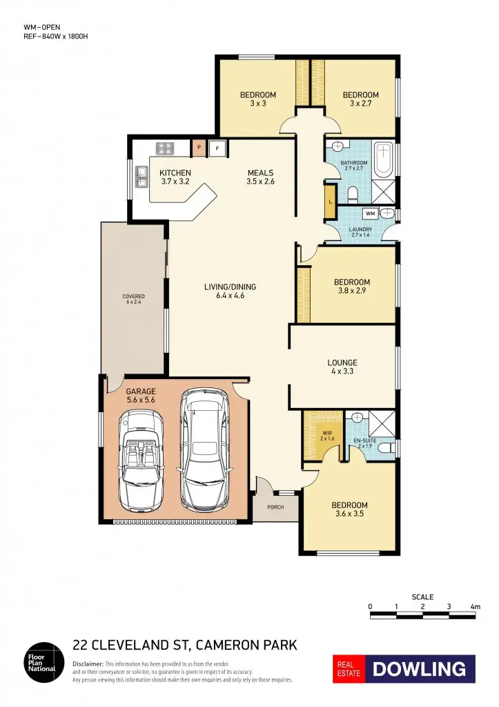 Floorplan of Homely house listing, 22 Cleveland Street, Cameron Park NSW 2285