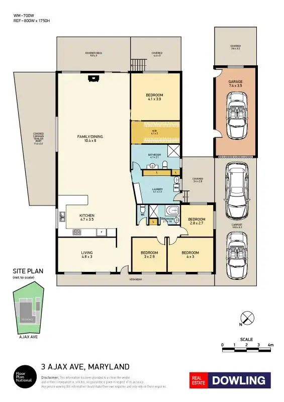 Floorplan of Homely house listing, 3 Ajax Avenue, Maryland NSW 2287