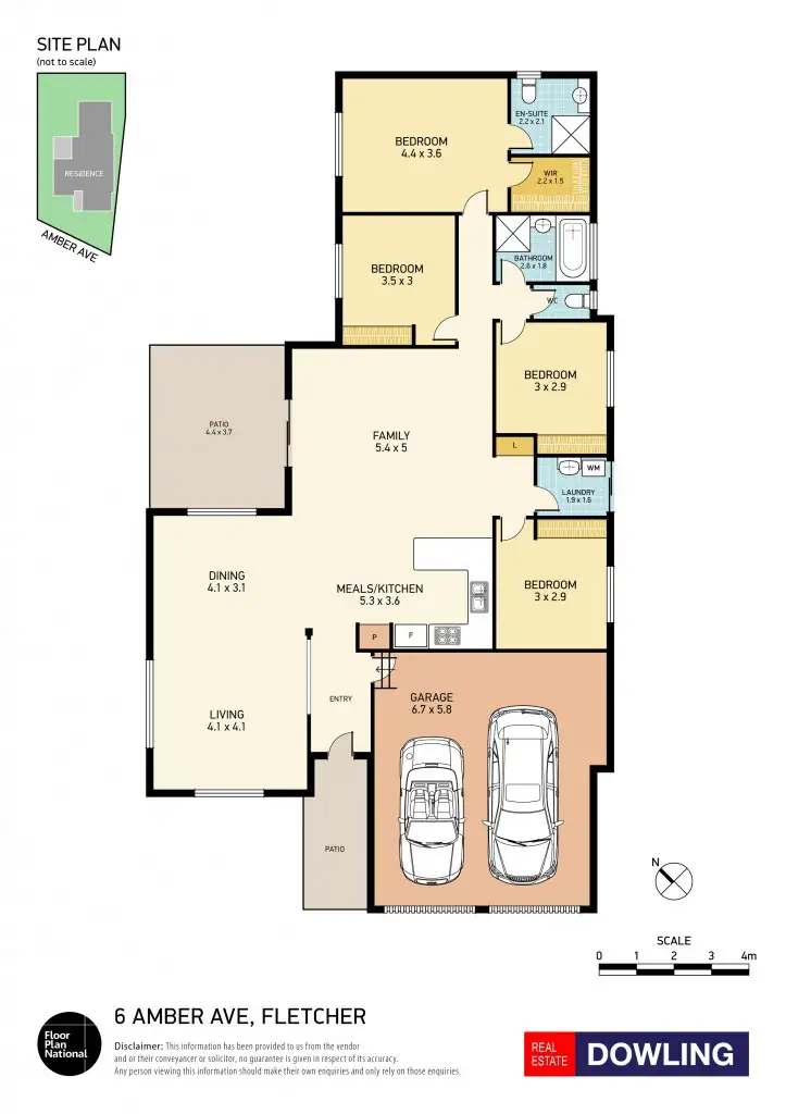 Floorplan of Homely house listing, 6 Amber Avenue, Fletcher NSW 2287