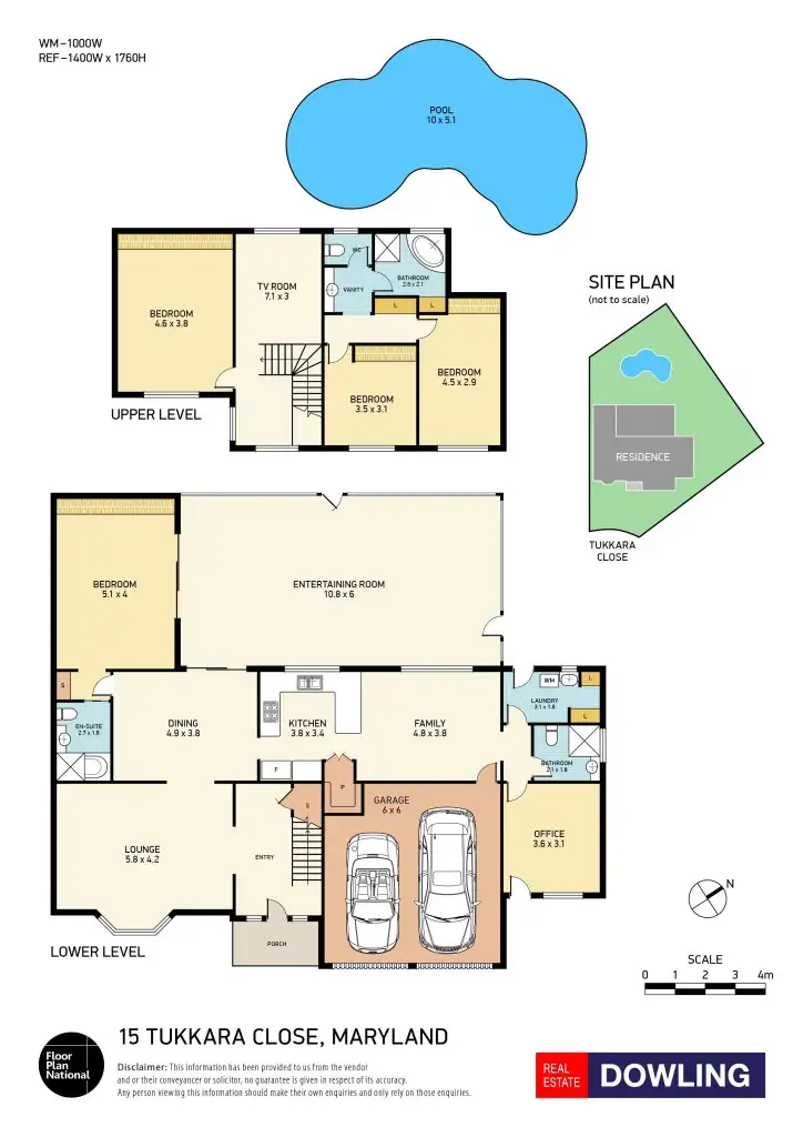 Floorplan of Homely house listing, 15 Tukkara Place, Maryland NSW 2287