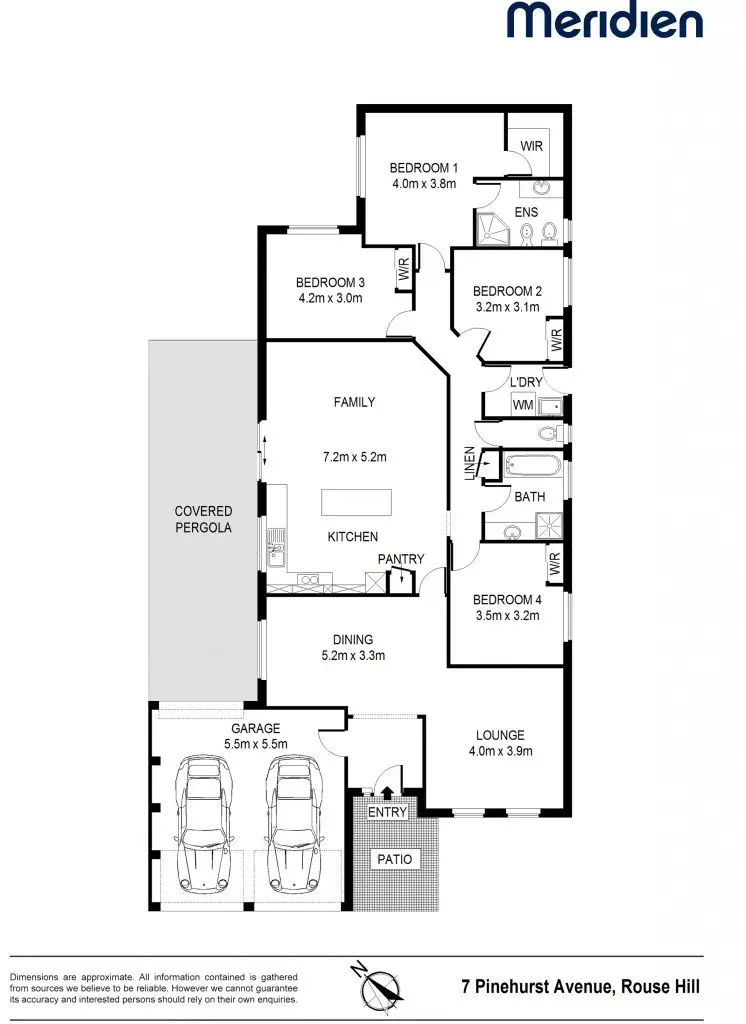 Floorplan of Homely house listing, 7 Pinehurst Ave, Rouse Hill NSW 2155