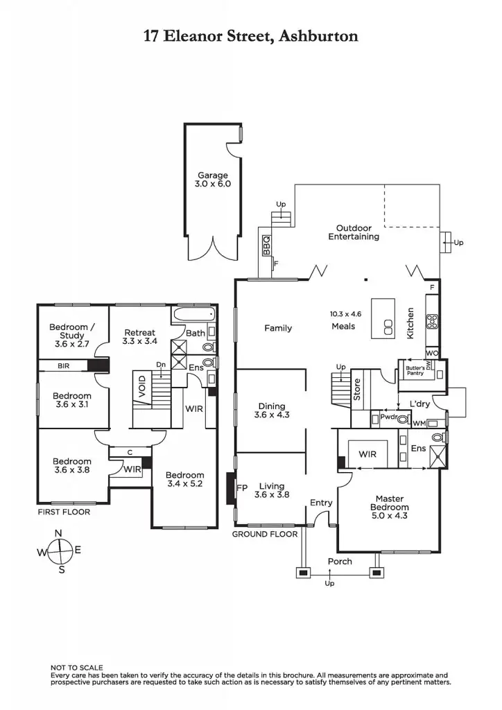 Floorplan of Homely house listing, 17 Eleanor Street, Ashburton VIC 3147