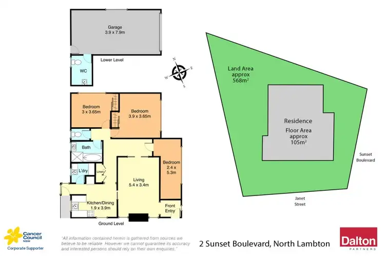 Floorplan of Homely house listing, 2 Sunset Boulevarde, North Lambton NSW 2299