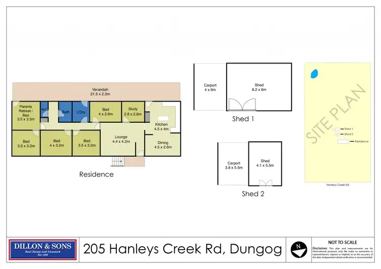 Floorplan of Homely rural property listing, 205 Hanleys Creek Road, Dungog NSW 2420