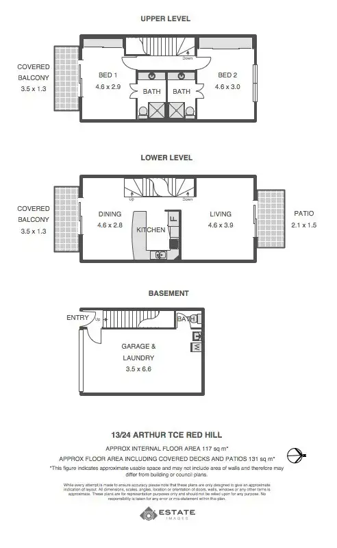 Floorplan of Homely townhouse listing, 13/24 Arthur Terrace, Red Hill QLD 4059