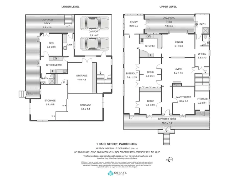 Floorplan of Homely house listing, 1 Bass Street, Paddington QLD 4064